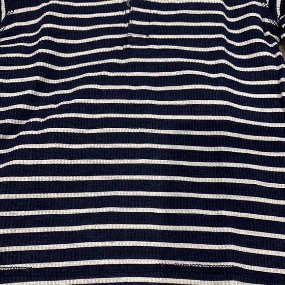 Tommy Hilfiger Long-Sleeve Hooded Striped Navy Blue in 24M - Picture 3 of 5